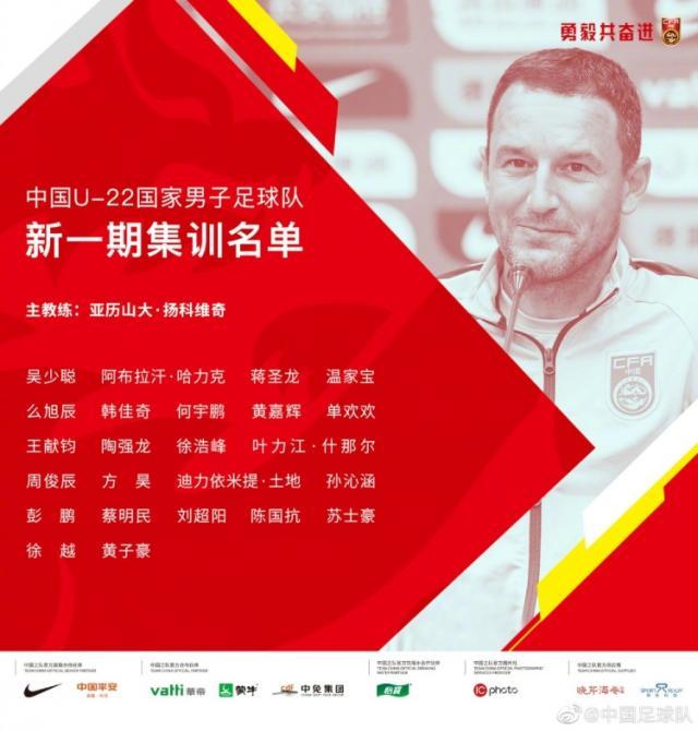 江南体育-U22国青备战杭州亚运会名单:阿布拉汗、么旭辰入选